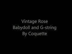 Vintage Rose Babydoll & G-String Slideshow