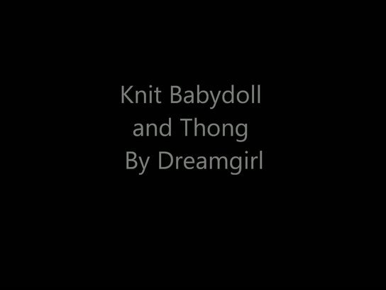 Knit Babydoll and Thong Slideshow