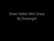 Sheer Halter Mini Dress Slideshow