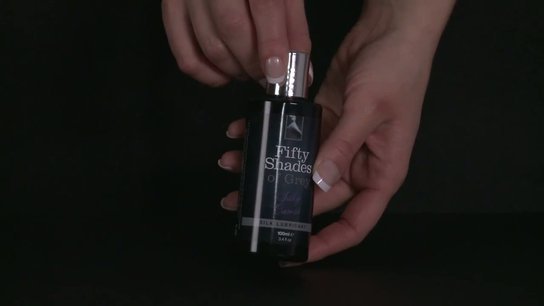 Fifty Shades of Grey silky caress lubricant by LoveHoney - Commercial