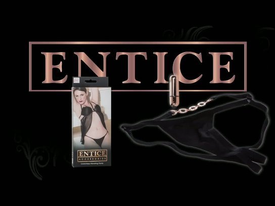 Entice crotchless vibrating panty by California Exotic - Commercial