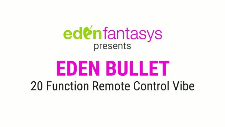 Eden 20 function remote control vibrating bullet by Eden Toys - Commercial