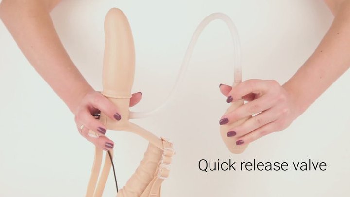 Inflatable silicone dual strap-on by Eden Toys - Commercial