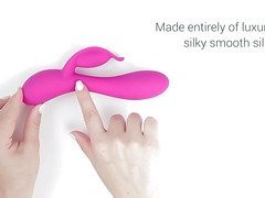 Eden flow silicone rechargeable dual vibrator by Eden Toys - Commercial
