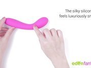Petite Treats luxury rechargeable silicone G-spot vibrator by EdenFantasys - Commercial