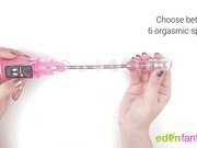 Eden waterproof vibrating bendable anal beads by EdenFantasys - Commercial