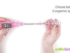Eden waterproof vibrating bendable anal beads by EdenFantasys - Commercial