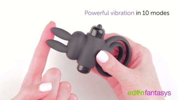 Extra intense bunny | Double-looped vibrating ring