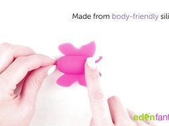 Eden silicone butterfly egg | Contoured clitoral massager