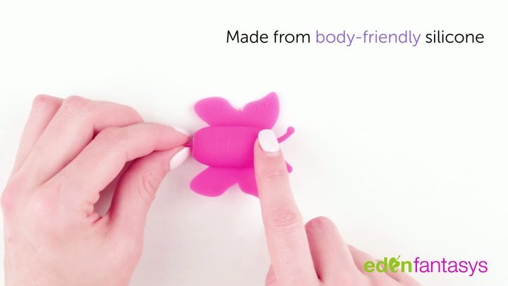 Eden silicone butterfly egg | Contoured clitoral massager