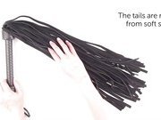 Eden long tail suede flogger | Whip