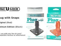 Vac-u-lock plug with snaps by Doc Johnson - Commercial