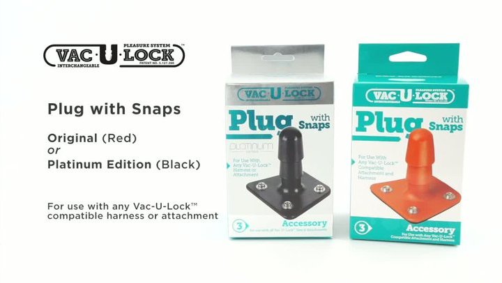 Vac-u-lock plug with snaps by Doc Johnson - Commercial