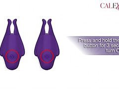 Nipple Play rechargeable nipplettes by California Exotic - Commercial