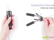 Vibrating nipple clamps 7 functions by Eden Toys - Commercial