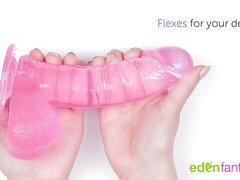 Jelly realistic dildo with suction cup by Eden Toys - Commercial