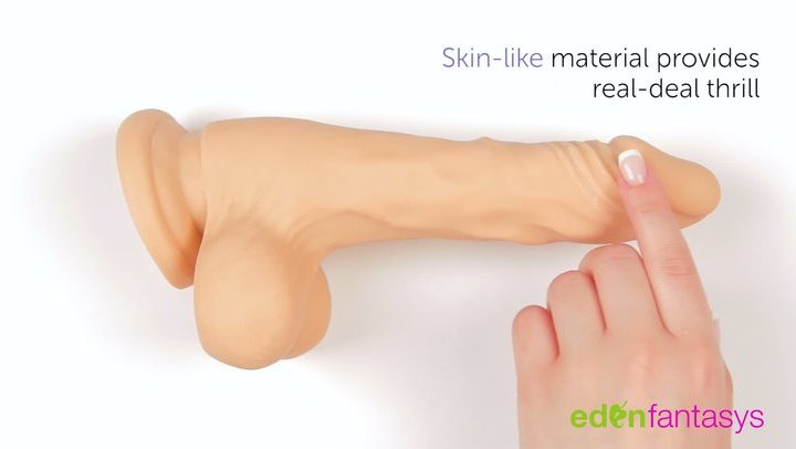 Soft skin flexing dildo by EdenFantasys - Commercial