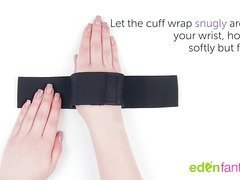 Basic thigh to wrist cuffs by EdenFantasys - Commercial