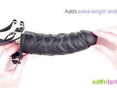 Vibrating hollow strap-on by EdenFantasys - Commercial