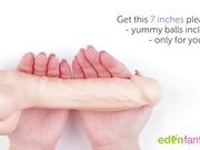 Dual density silicone dildo by Eden Toys - Commercial