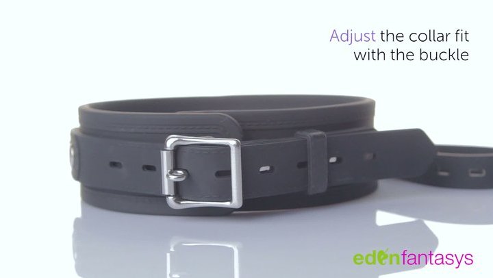 Silicone collar with leash by Eden Toys - Commercial