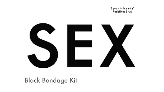 Sex and Mischief Black Bondage Kit by Sportsheets - Commercial