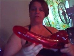 Cherry scented vibro-dong dildo review Hand job cumpilation
