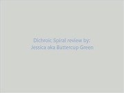 Dichroic Spiral Glass G-spot Dildo Review