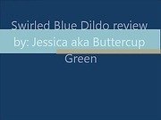 Swirled Blue Dildo Glass Dildo Review